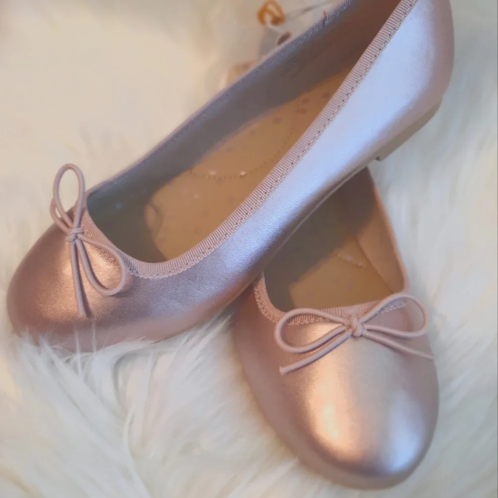 Blush Ballet Flat Shoe Slipper Girls Size 3